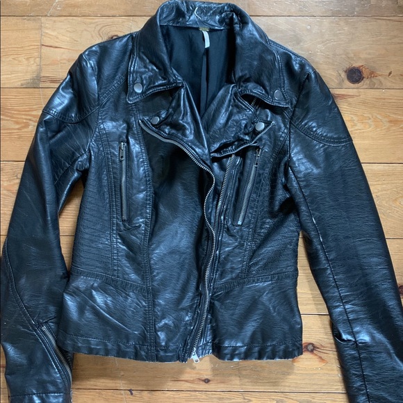 Free People vegan leather jacket - Picture 2 of 9